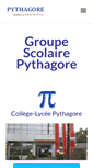 Mobile Screenshot of lycee-pythagore.com